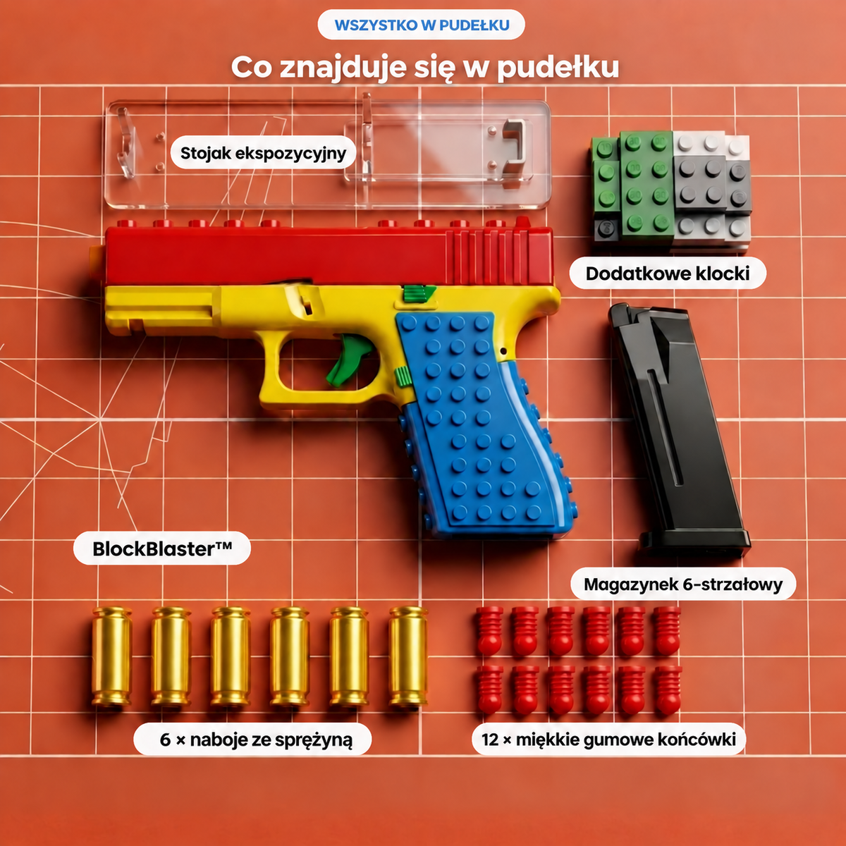 KlockCraft Zestaw Klocków-Blaster