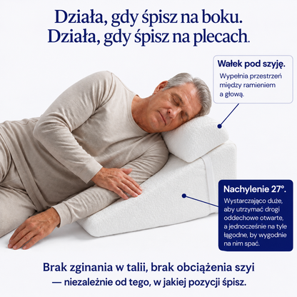 Nowa poduszka klinowa przeciw chrapaniu Lurevano 2.0™